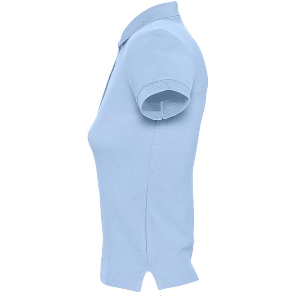 Рубашка поло женская People 210 голубая, S