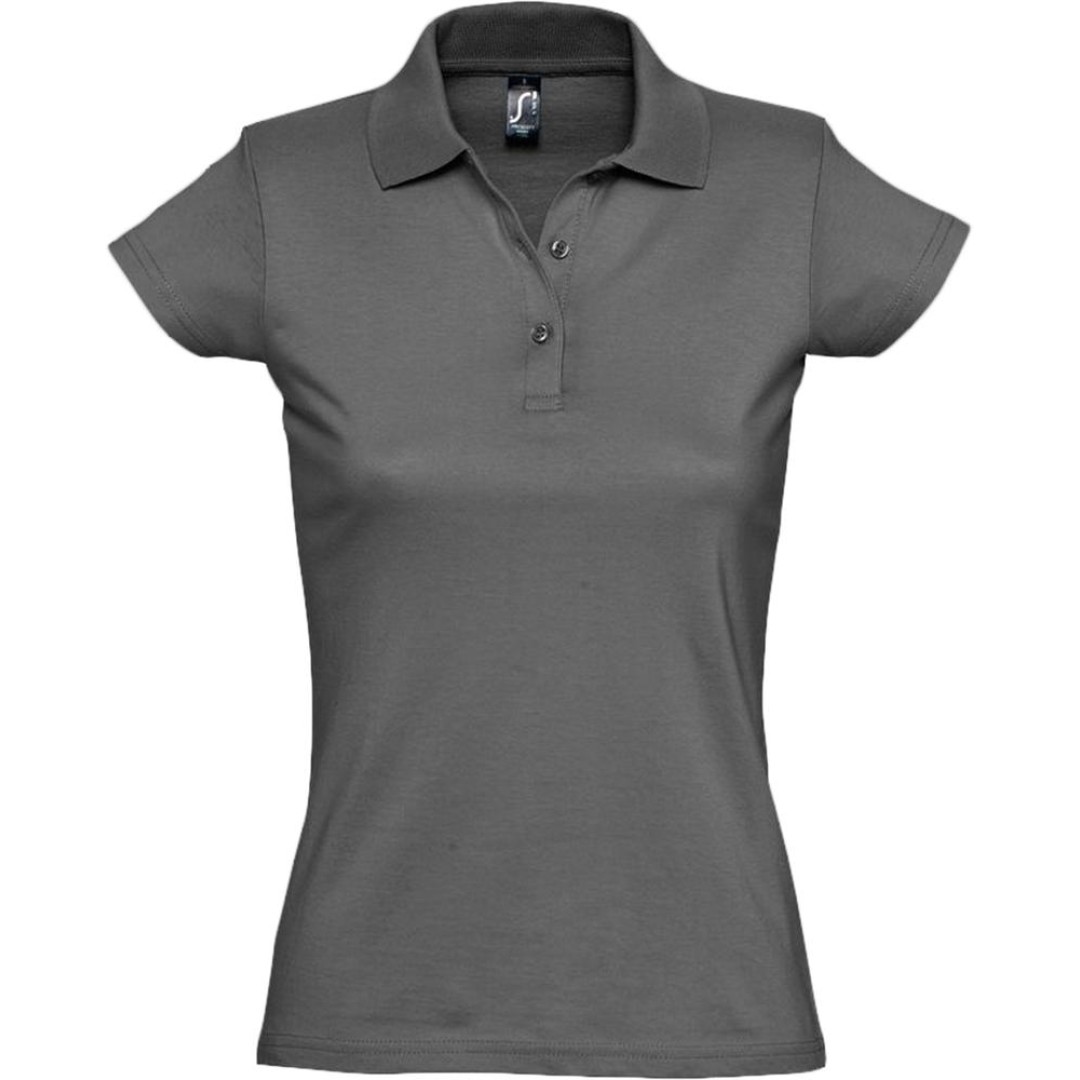 Рубашка поло женская Prescott women 170 темно-серая, XXL