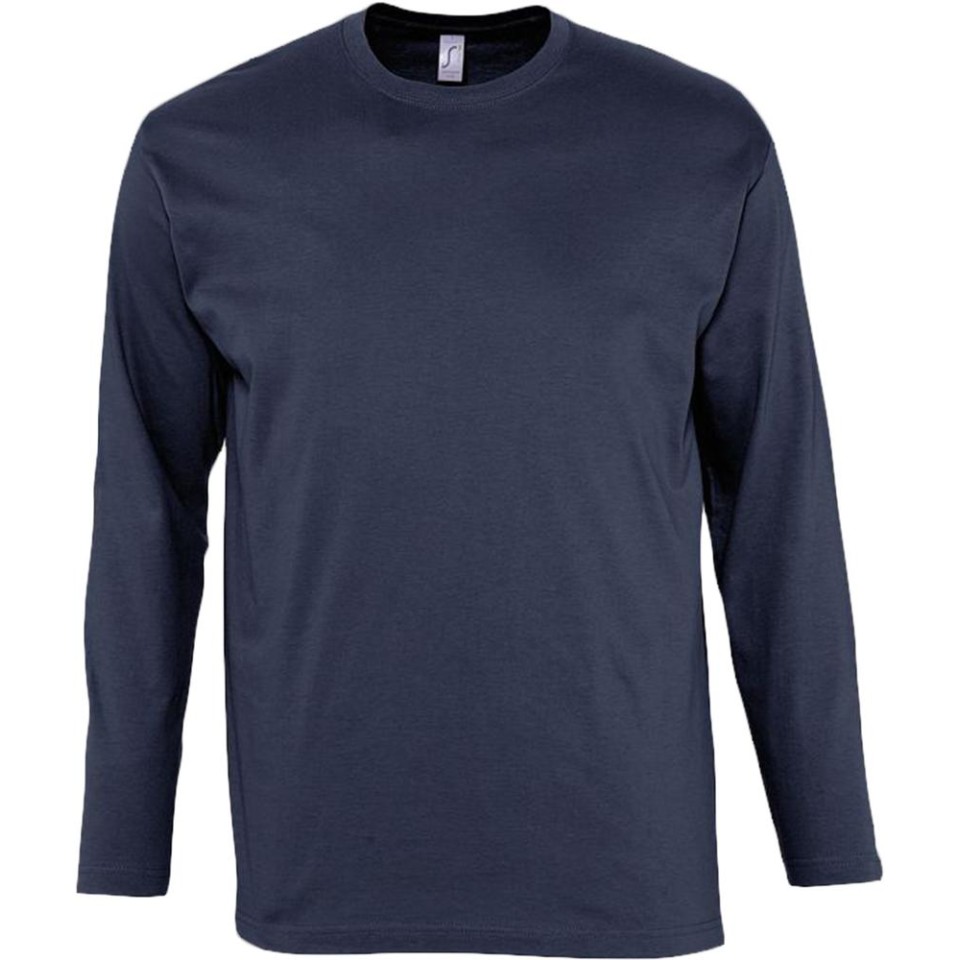 Футболка мужская с длинным рукавом Monarch 150 темно-синяя, M