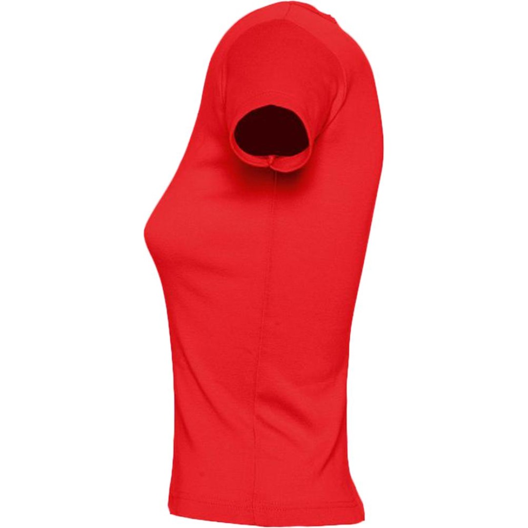 Футболка женская с круглым вырезом Lady 220 красная, S