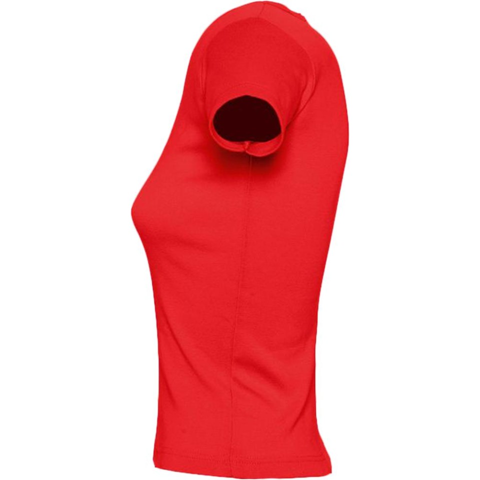 Футболка женская с круглым вырезом Lady 220 красная, L