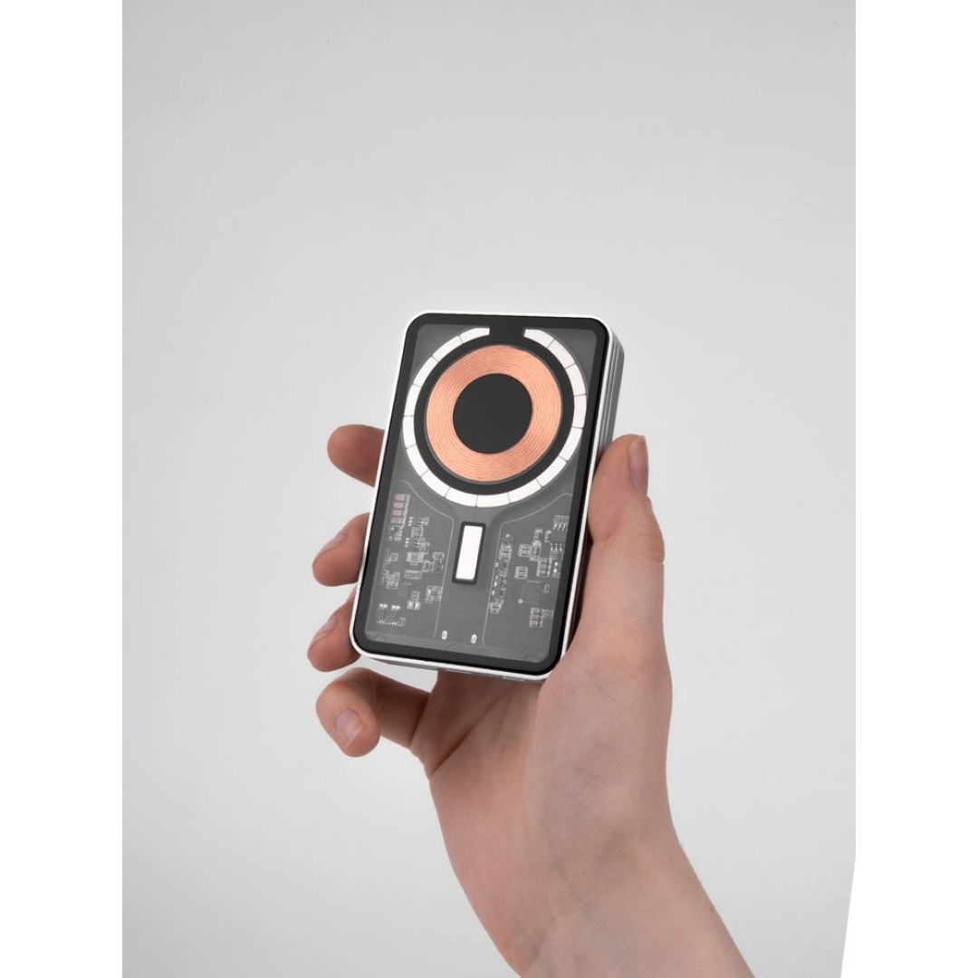 Магнитный беспроводной аккумулятор Cooper Ergo 5000 мАч, серебристый