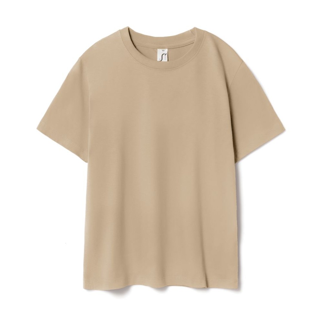 Футболка детская Regent Kids 150 бежевая (песок), на рост 96-104 см (4 года)