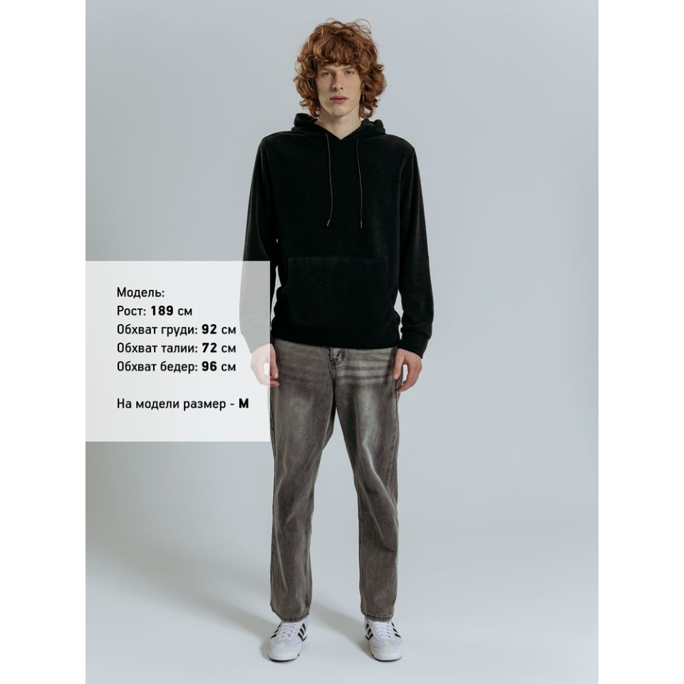 Худи унисекс Prima Vista, черное, размер S