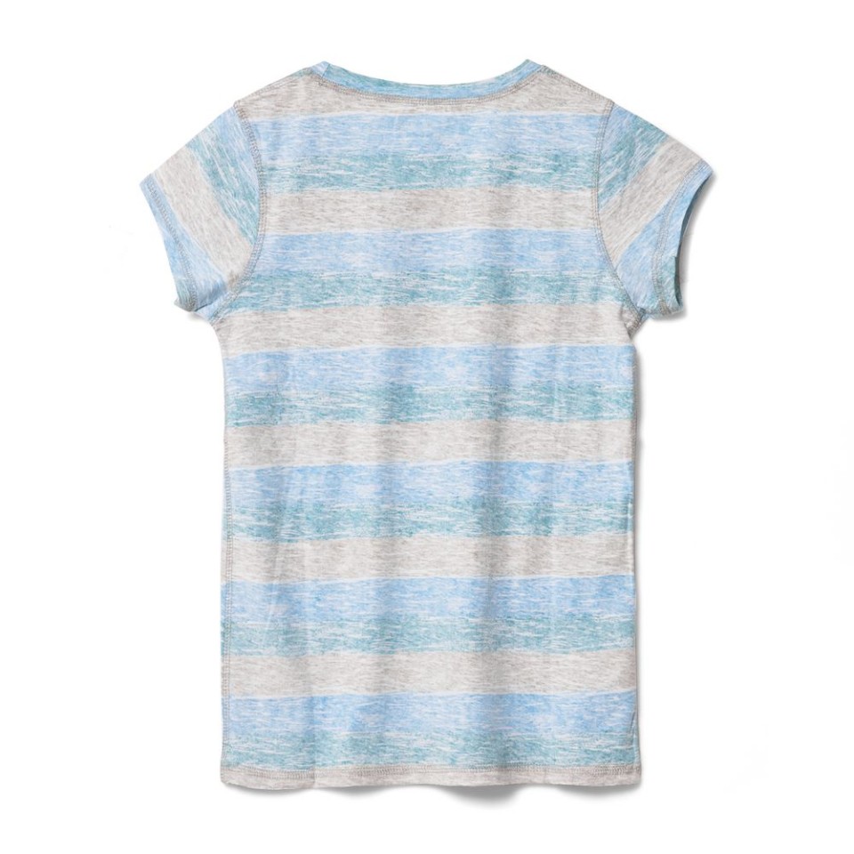 Футболка женская RAYET LADY двусторонняя, голубой/зеленый, S