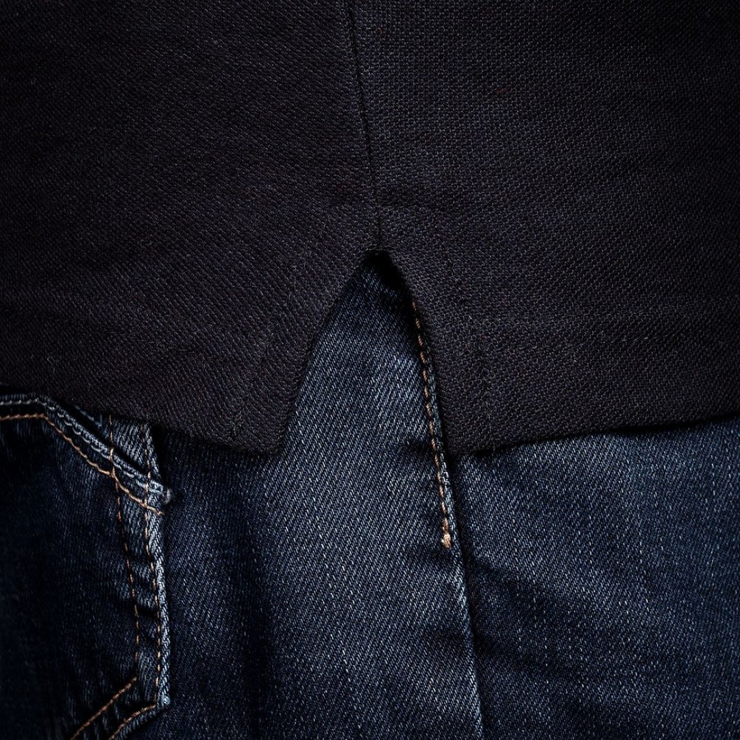 Рубашка поло Virma Stripes, черная, L