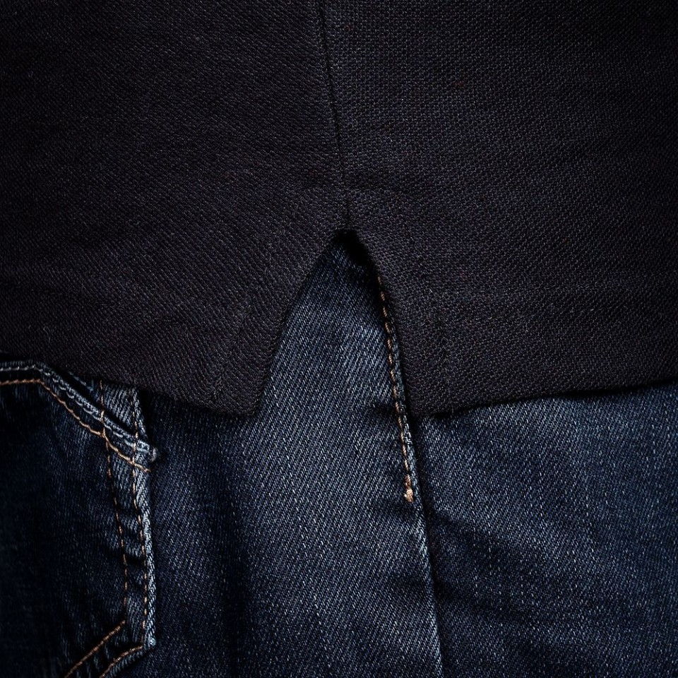 Рубашка поло Virma Stripes, черная, L