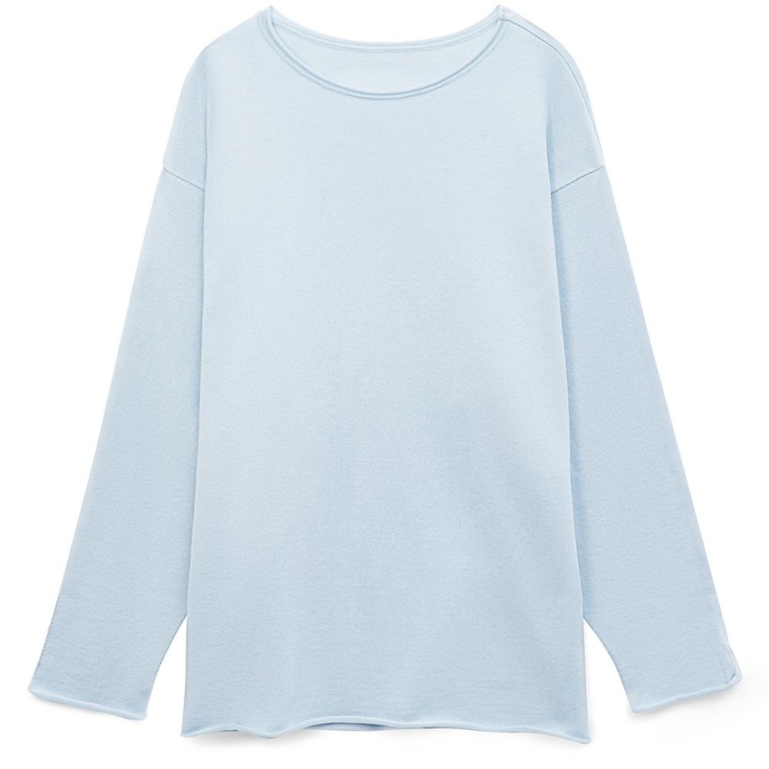 Лонгслив унисекс Siluetti Fuori, светло-голубой, размер S/M