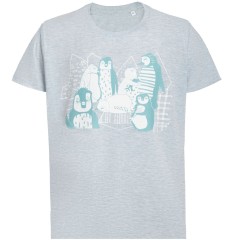 Футболка мужская приталенная Ping Win, голубой меланж, S