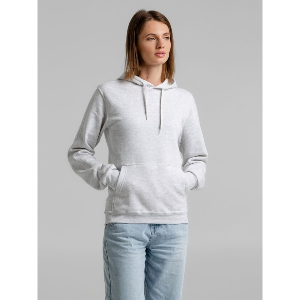 Толстовка с капюшоном Snake II светло-серый меланж, 3XL