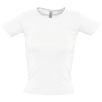 Футболка женская с круглым вырезом Lady 220 белая, XL