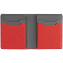 Картхолдер с отделением для купюр Dual, красный