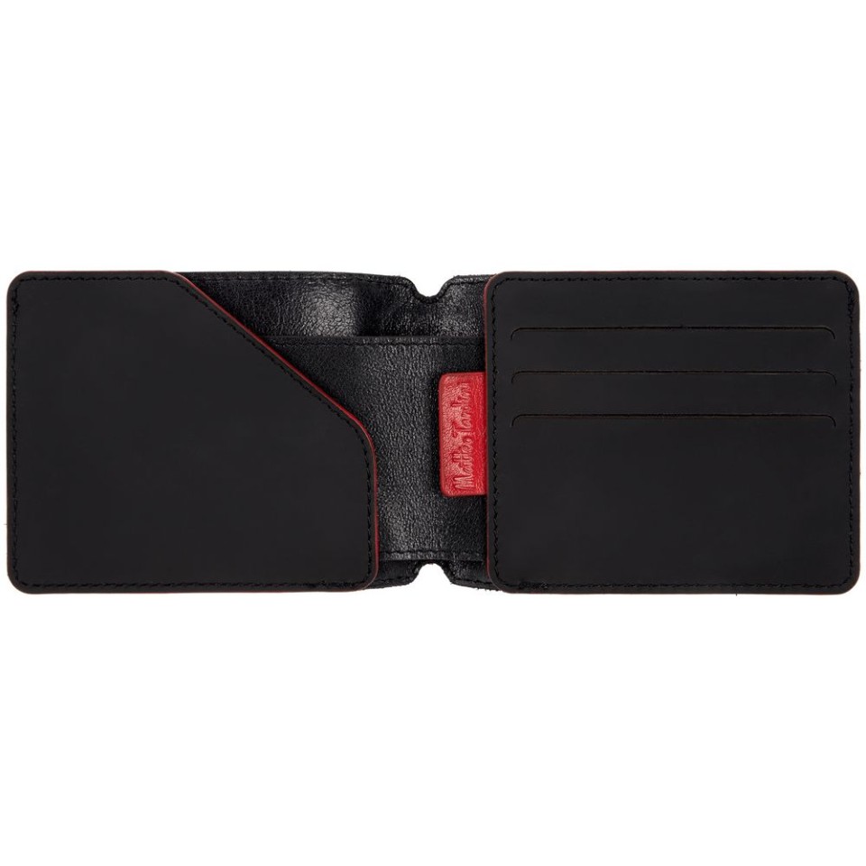 Портмоне Arrival, черное с красным