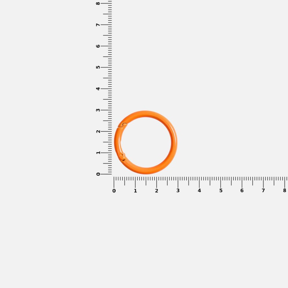 Карабин-кольцо Claus, L, оранжевый неон