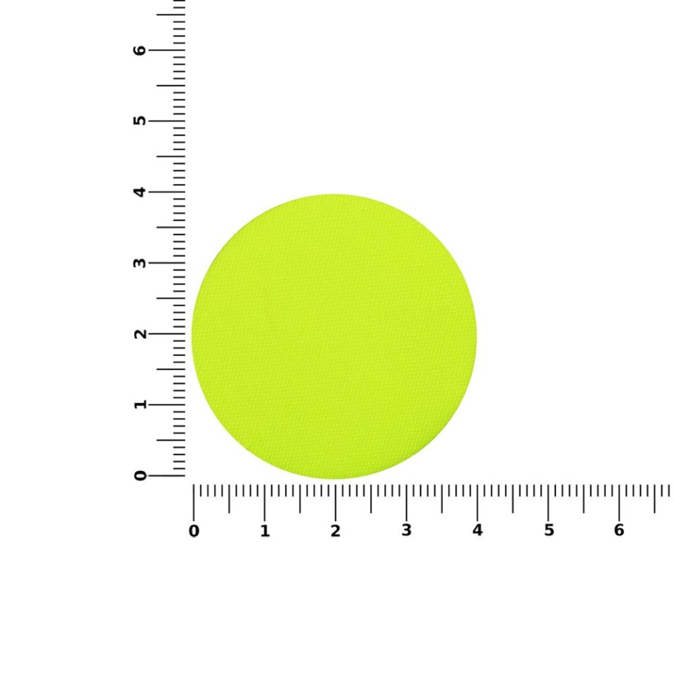Наклейка тканевая Lunga Round, M, желтый неон