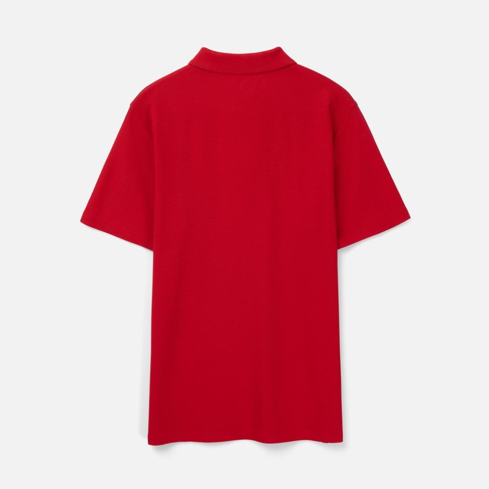 Рубашка поло унисекс Tervise, красная, размер 3XL