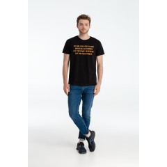 Футболка «Шут», черная, S