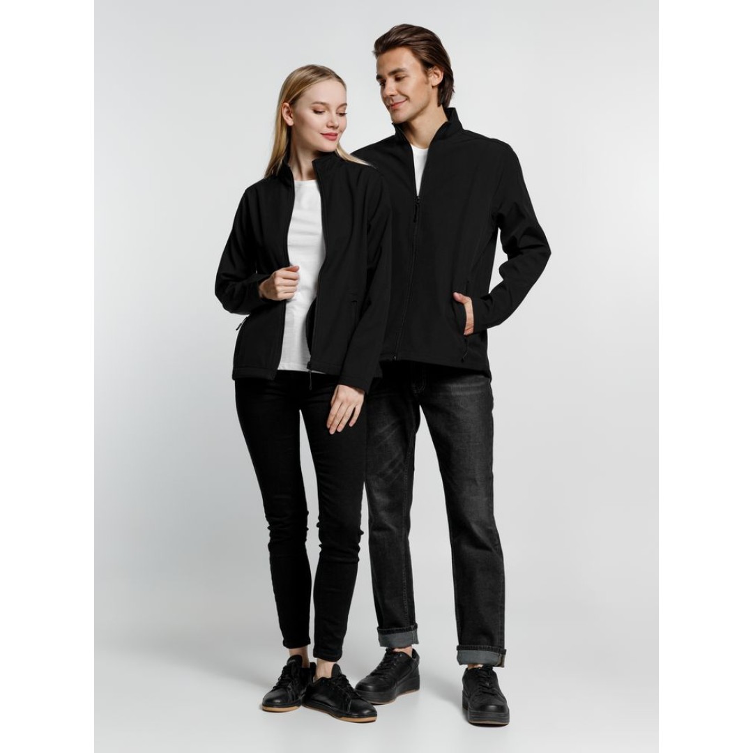 Куртка софтшелл мужская Race Men черная, S