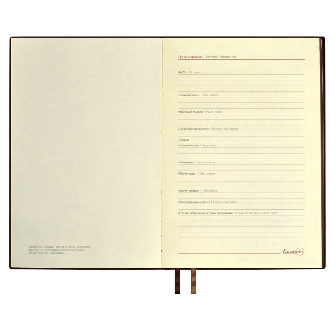 Ежедневник Merida, датированный, коричневый