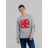 Толстовка «Яжопытный», серый меланж, S