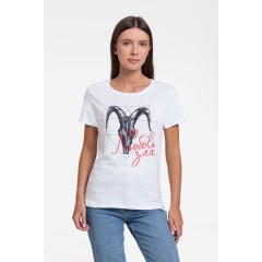 Футболка женская «Любовь зла», белая, S