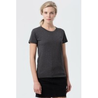 Футболка женская Regent Fit Women, черный меланж