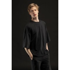 Футболка унисекс T1, черная, размер XS/S