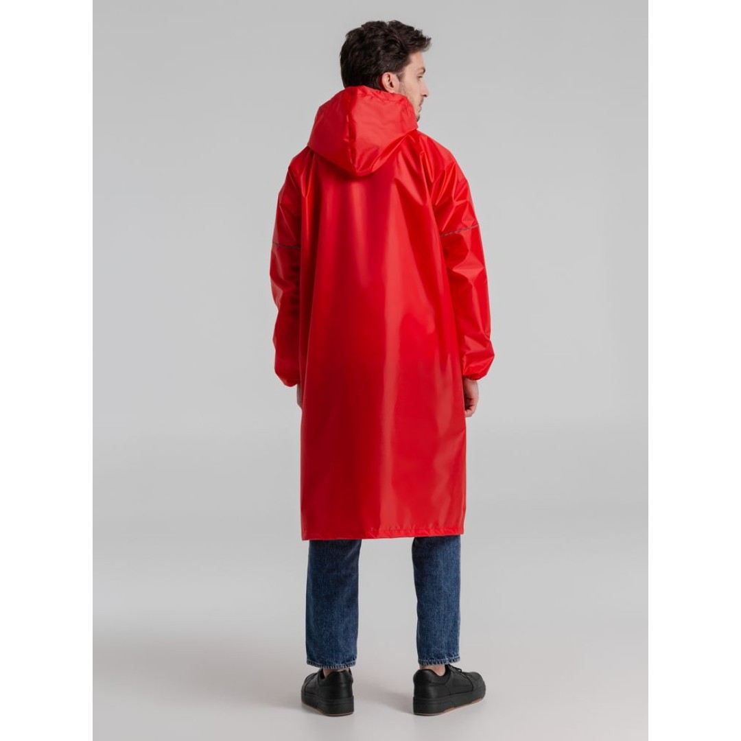 Дождевик со светоотражающими элементами Rainman Blink, красный, размер XS