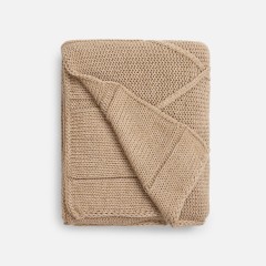 Плед Curve Verve, бежевый меланж