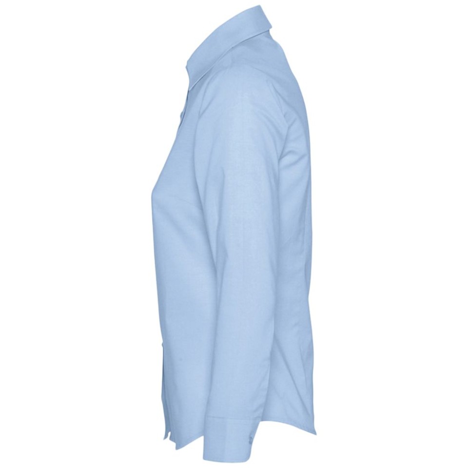 Рубашка женская с длинным рукавом Embassy голубая, XL