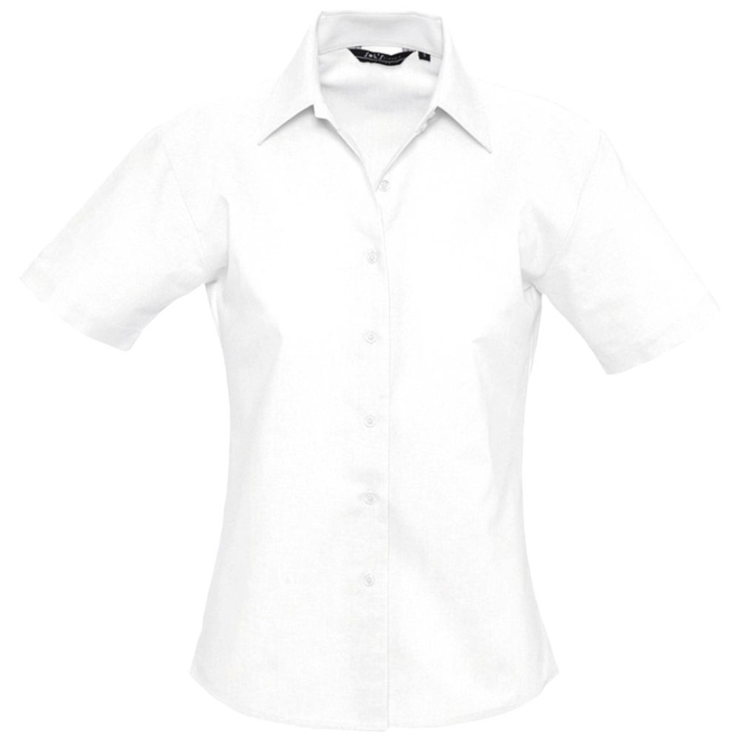 Рубашка женская с коротким рукавом ELITE белая, S