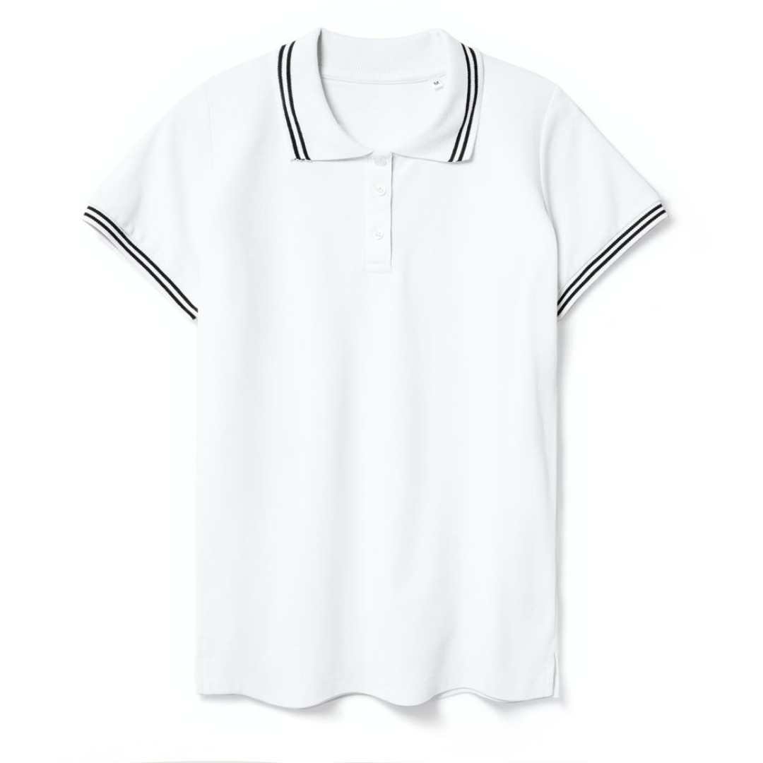 Рубашка поло женская Virma Stripes Lady, белая, L