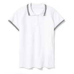 Рубашка поло женская Virma Stripes Lady, белая, XL