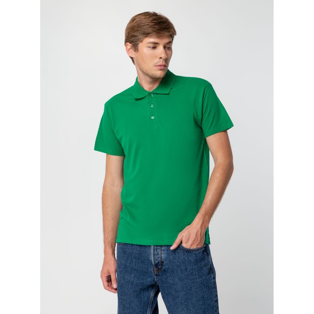 Рубашка поло мужская Summer 170, ярко-зеленая