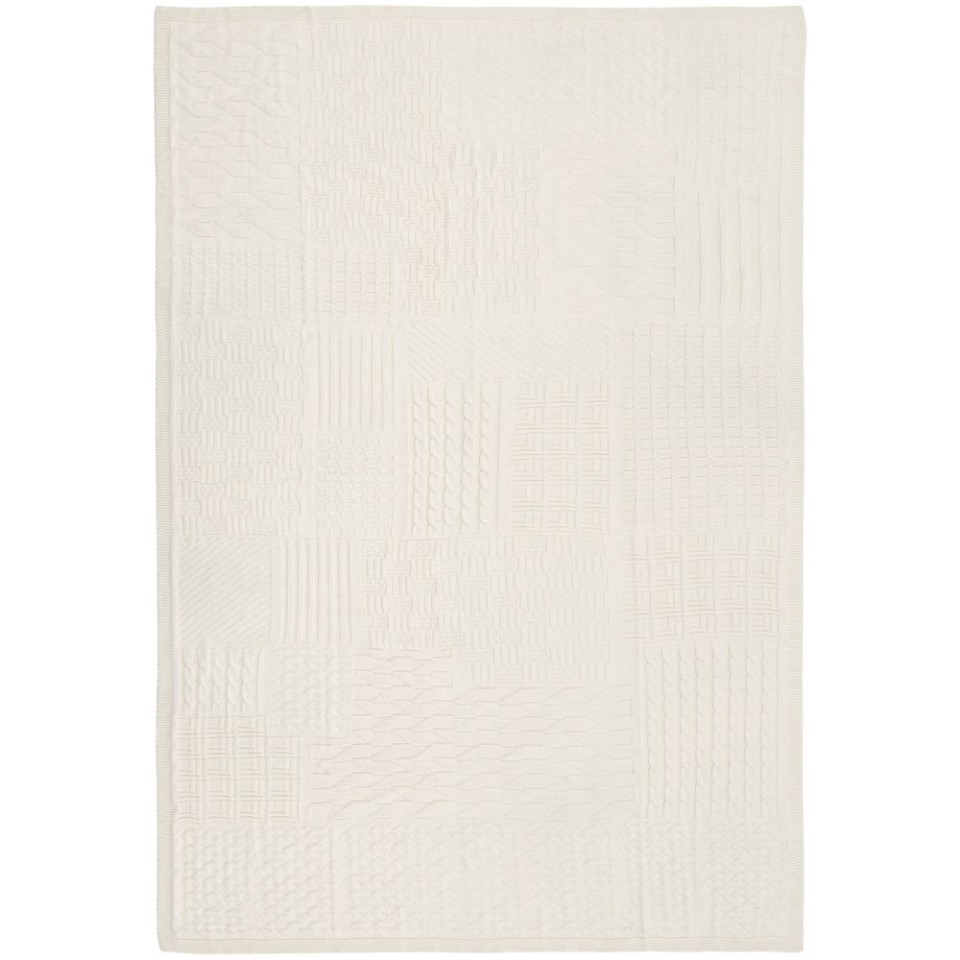 Плед Snippet, молочно-белый