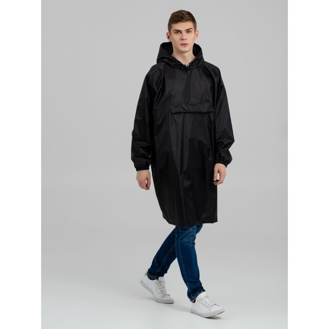 Дождевик-анорак Alatau, черный, единый
