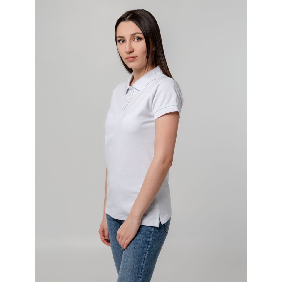 Рубашка поло женская Virma Premium Lady, белая, XL