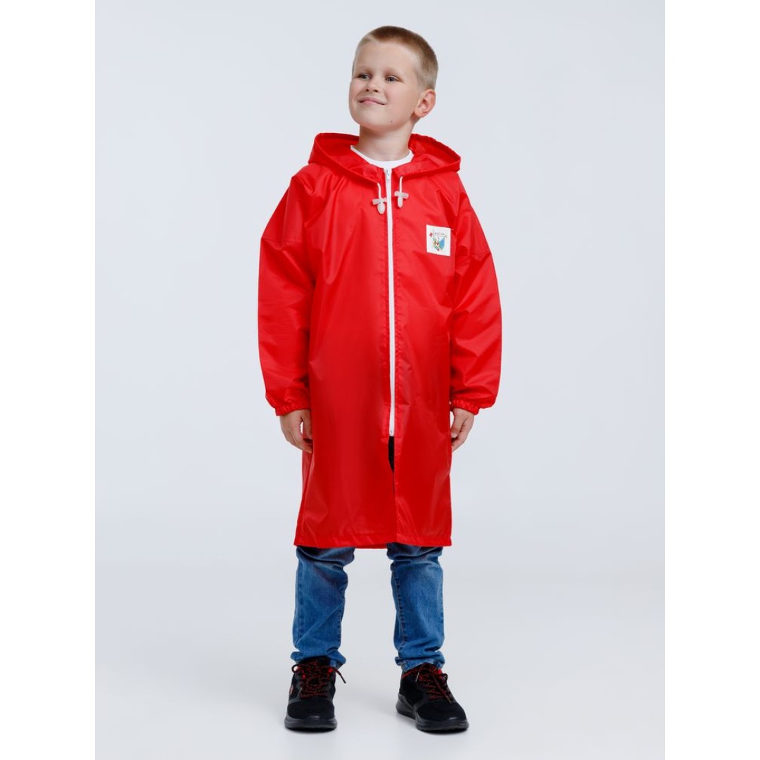 Дождевик детский Rainman Kids красный, 7-9 лет