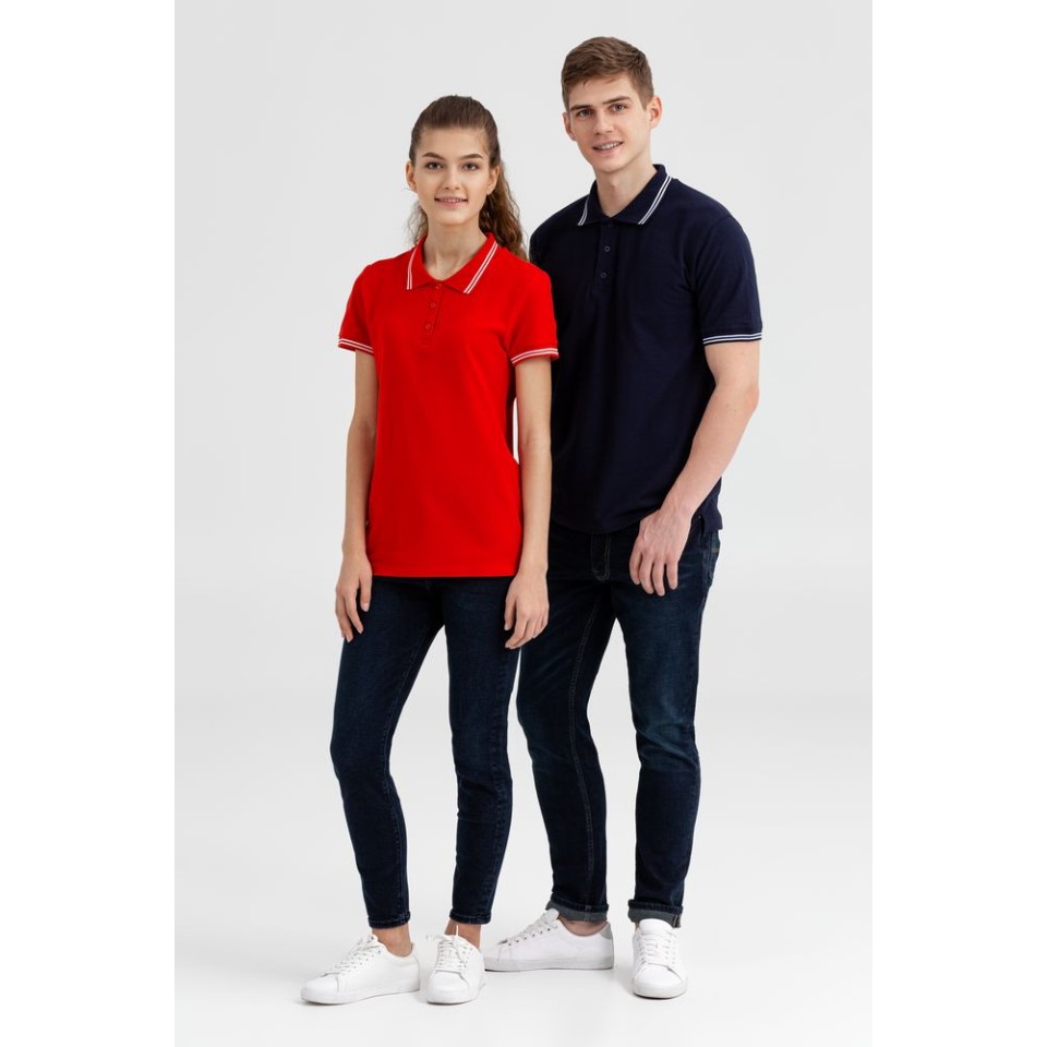 Рубашка поло Virma Stripes, темно-синяя, XL