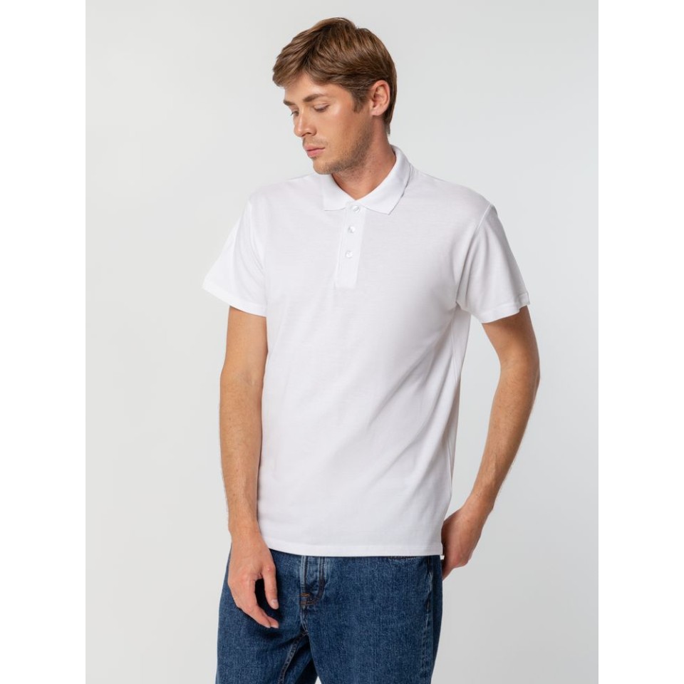 Рубашка поло мужская Spring 210 зеленое яблоко, S