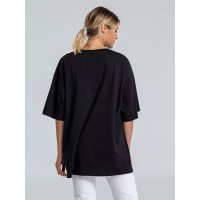 Футболка оверсайз «Чистая соль», черная