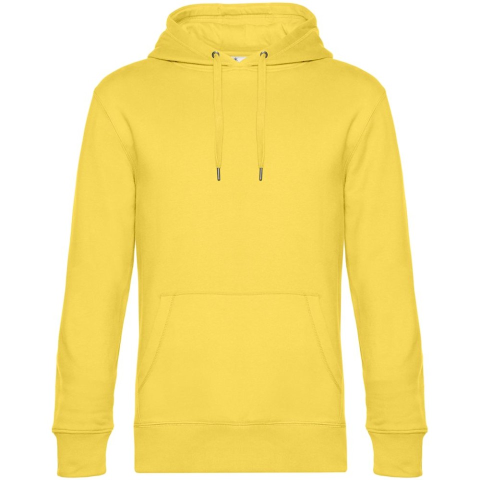 Толстовка с капюшоном унисекс King, желтая
