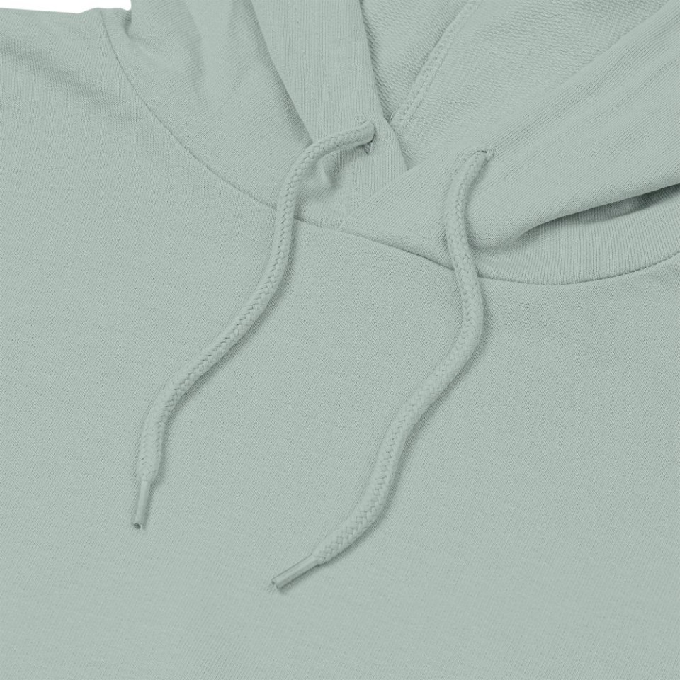 Толстовка с капюшоном унисекс Hoodie, серо-зеленая, S