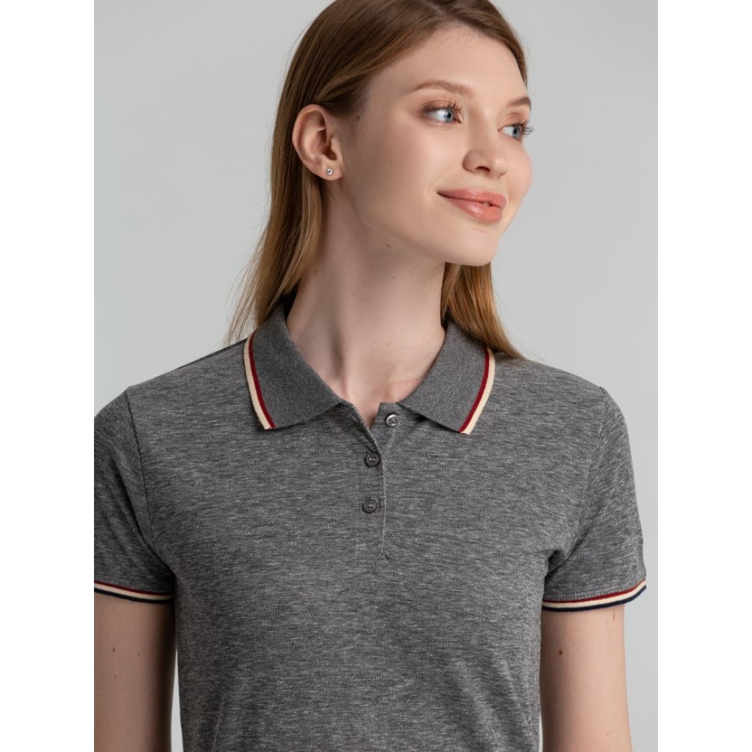 Рубашка поло женская Paname Women черный меланж, S