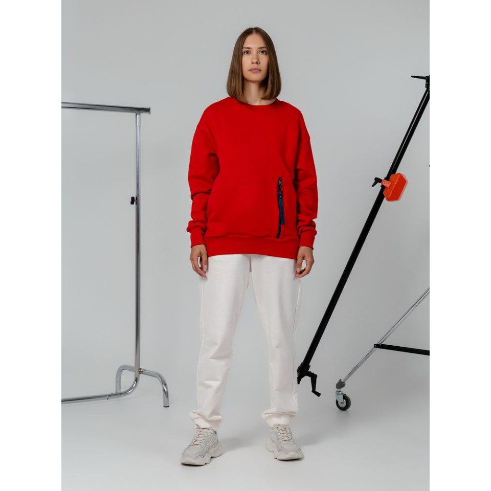 Свитшот унисекс Kosmos 2.0, красный, размер XS/S