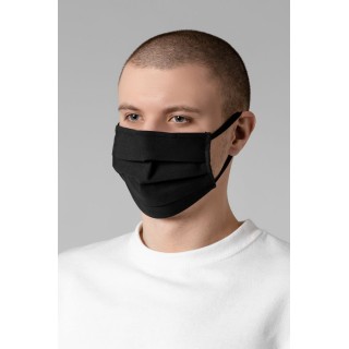 Маска гигиеническая Respire, двухслойная, немедицинская, черная, М