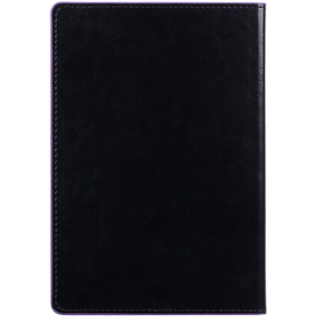Ежедневник Alanis, недатированный, черный с фиолетовым