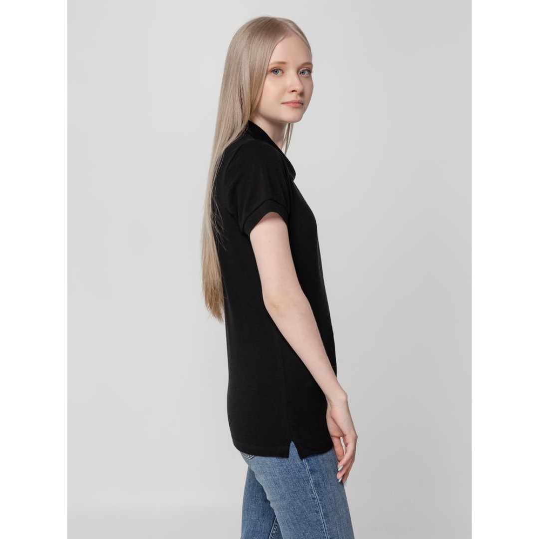 Рубашка поло женская Virma lady, черная, S