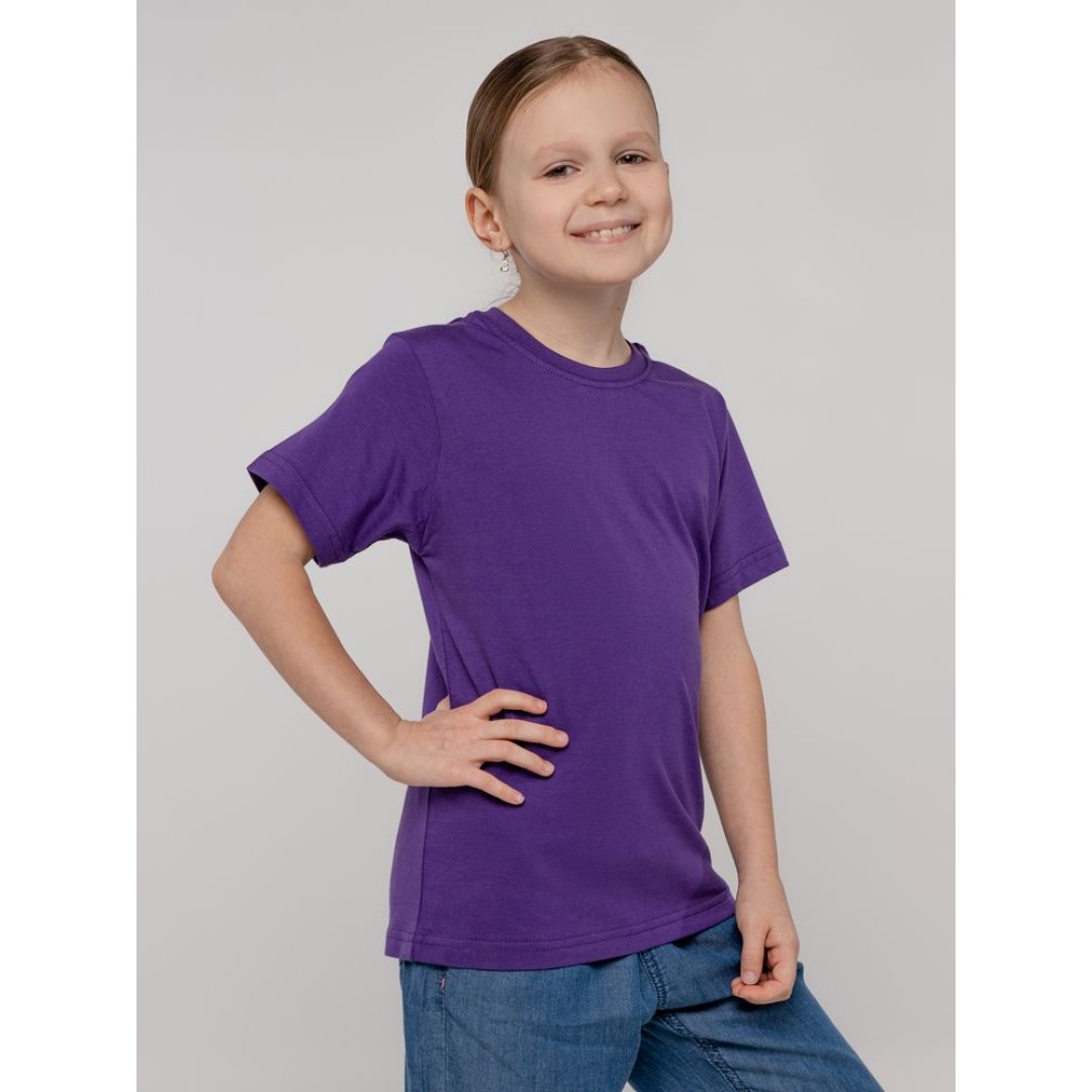 Футболка детская T-Bolka Kids, фиолетовая, 6 лет