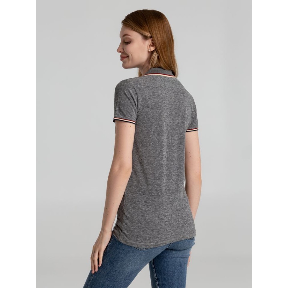 Рубашка поло женская Paname Women черный меланж, S